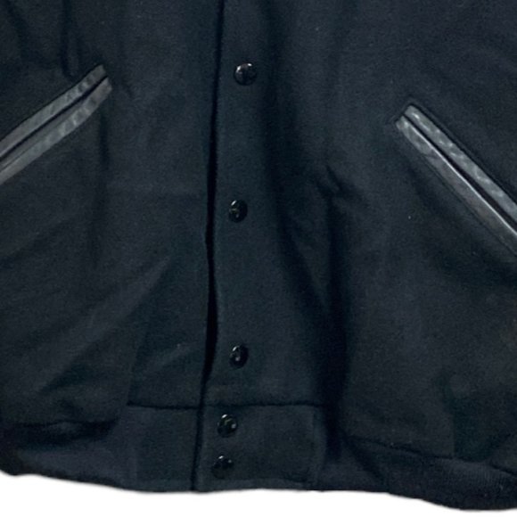 Vintage 90s Too Cute Guetta Brothers Disney Wool Leather Varsity Jacket - Picture 4 of 15